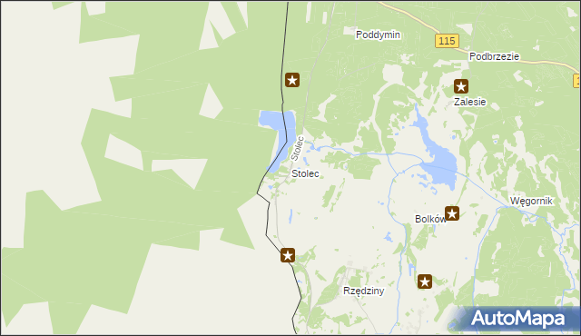 mapa Stolec gmina Dobra (Szczecińska), Stolec gmina Dobra (Szczecińska) na mapie Targeo