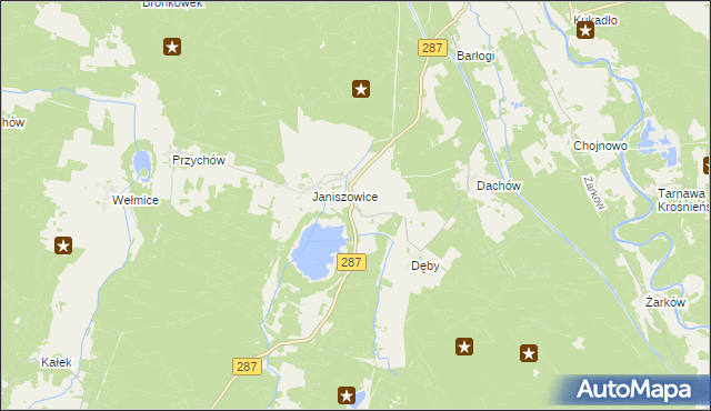 mapa Strużka gmina Bobrowice, Strużka gmina Bobrowice na mapie Targeo