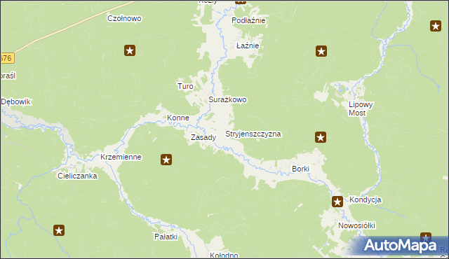 mapa Stryjenszczyzna, Stryjenszczyzna na mapie Targeo