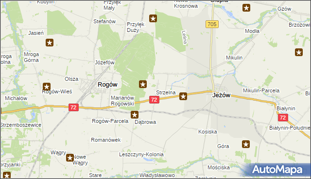 mapa Strzelna, Strzelna na mapie Targeo