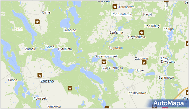 mapa Strzemiuszczek, Strzemiuszczek na mapie Targeo