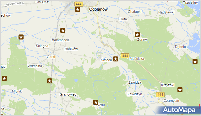 mapa Świeca, Świeca na mapie Targeo