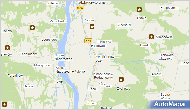 mapa Świeciechów Duży, Świeciechów Duży na mapie Targeo