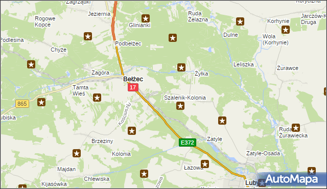 mapa Szalenik-Kolonia, Szalenik-Kolonia na mapie Targeo