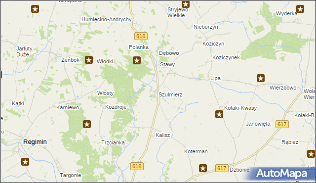 mapa Szulmierz, Szulmierz na mapie Targeo