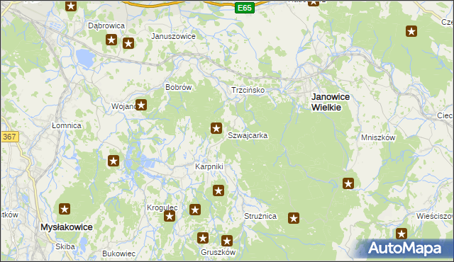 mapa Szwajcarka, Szwajcarka na mapie Targeo