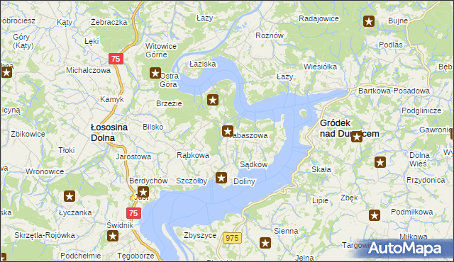 mapa Tabaszowa, Tabaszowa na mapie Targeo