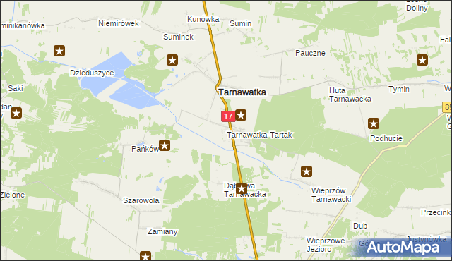 mapa Tarnawatka-Tartak, Tarnawatka-Tartak na mapie Targeo