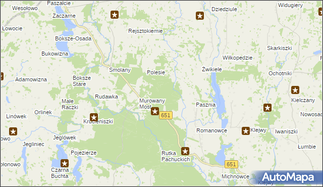 mapa Teklinowo Gajówka, Teklinowo Gajówka na mapie Targeo