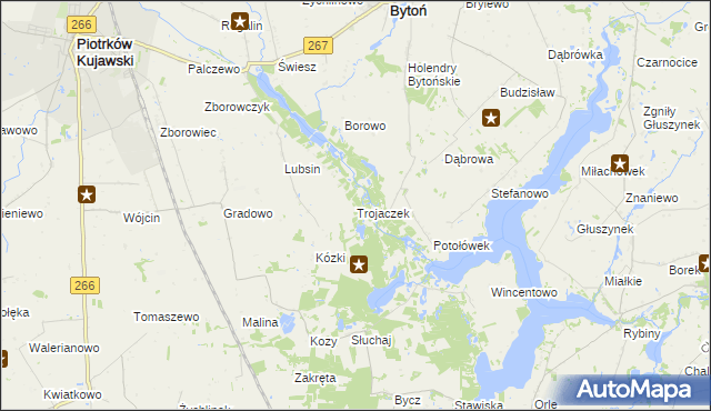 mapa Trojaczek, Trojaczek na mapie Targeo