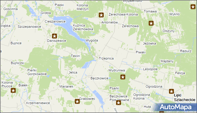 mapa Trzepnica, Trzepnica na mapie Targeo