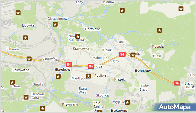 mapa Ujków Nowy, Ujków Nowy na mapie Targeo