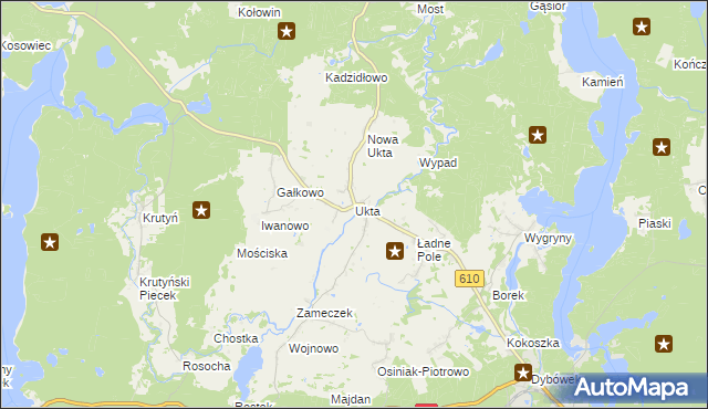 mapa Ukta, Ukta na mapie Targeo