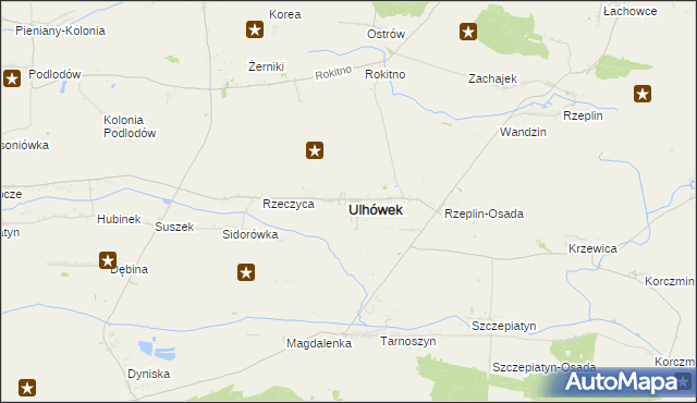 mapa Ulhówek, Ulhówek na mapie Targeo