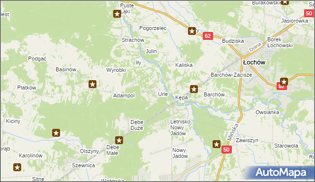 mapa Urle, Urle na mapie Targeo