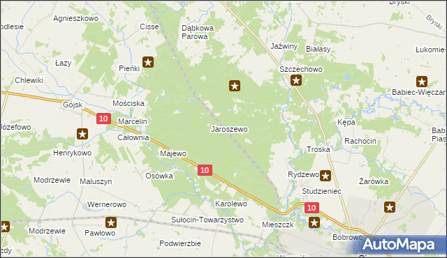 mapa Walerianowo gmina Sierpc, Walerianowo gmina Sierpc na mapie Targeo