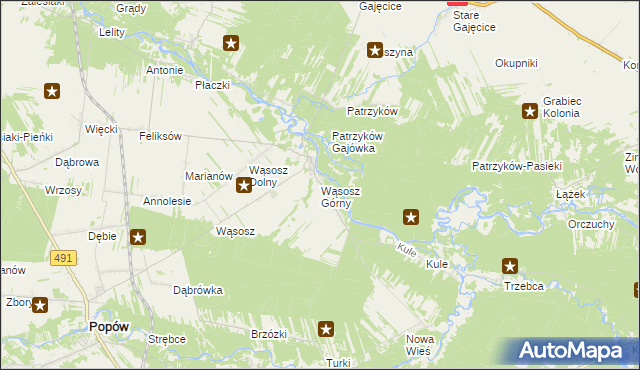 mapa Wąsosz Górny, Wąsosz Górny na mapie Targeo