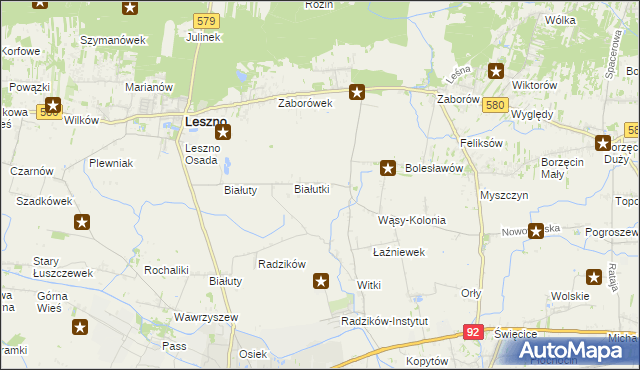 mapa Wąsy-Wieś, Wąsy-Wieś na mapie Targeo