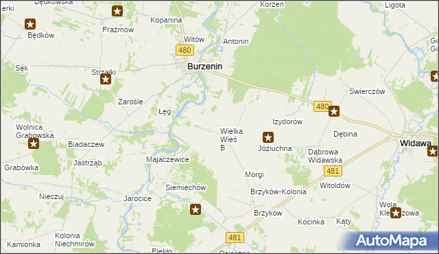 mapa Wielka Wieś B, Wielka Wieś B na mapie Targeo