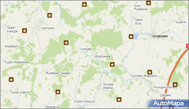 mapa Wiszowate, Wiszowate na mapie Targeo