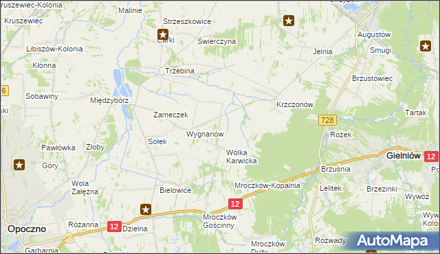 mapa Wólka Karwicka-Kolonia, Wólka Karwicka-Kolonia na mapie Targeo