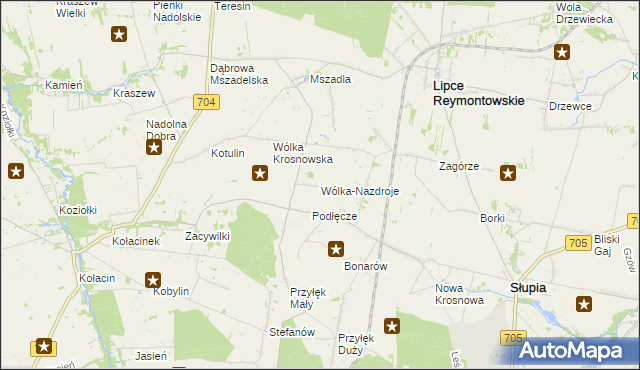 mapa Wólka-Nazdroje, Wólka-Nazdroje na mapie Targeo