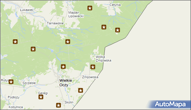 mapa Wólka Żmijowska, Wólka Żmijowska na mapie Targeo