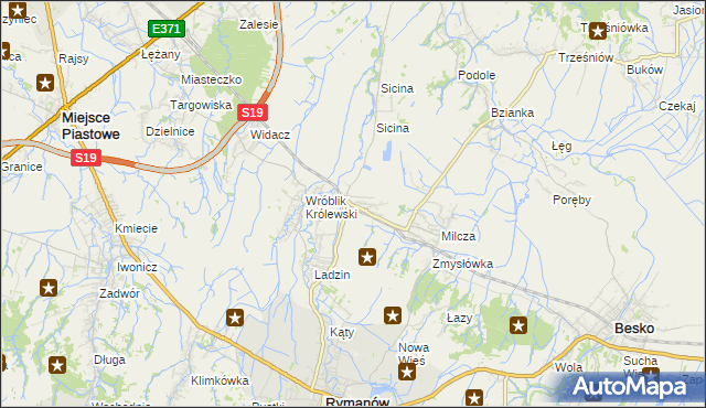 mapa Wróblik Szlachecki, Wróblik Szlachecki na mapie Targeo