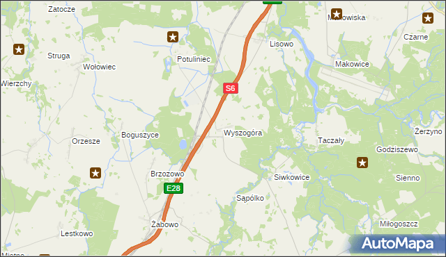 mapa Wyszogóra, Wyszogóra na mapie Targeo