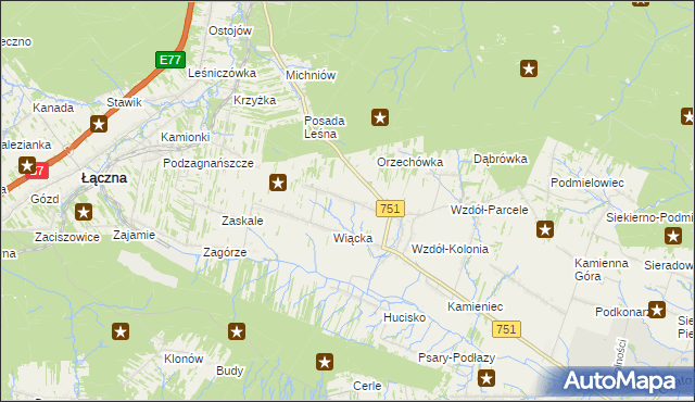 mapa Wzdół Rządowy, Wzdół Rządowy na mapie Targeo