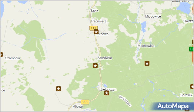 mapa Żarnówko, Żarnówko na mapie Targeo