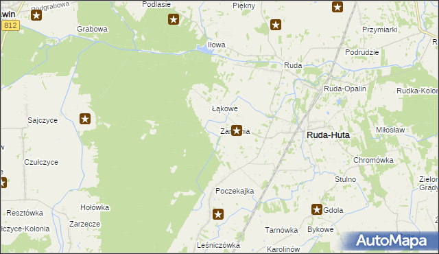 mapa Zarudnia, Zarudnia na mapie Targeo