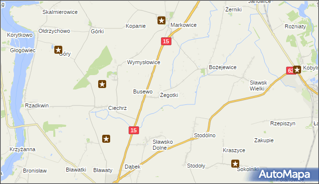 mapa Żegotki, Żegotki na mapie Targeo