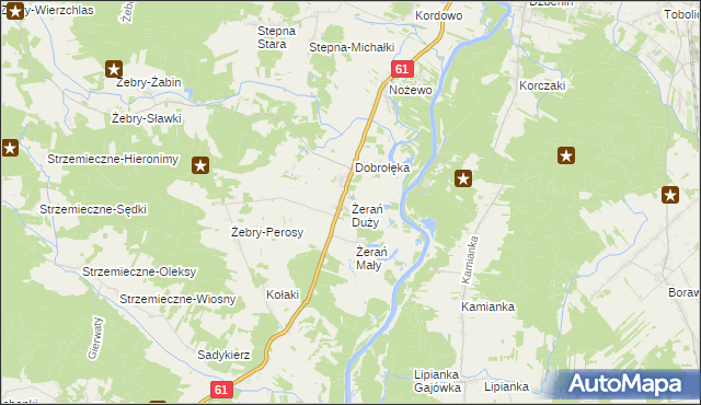 mapa Żerań Duży, Żerań Duży na mapie Targeo