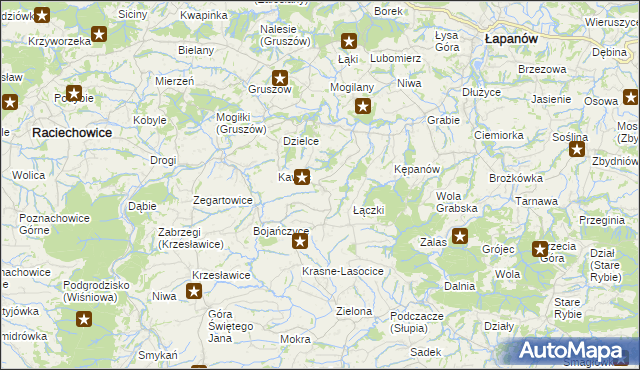 mapa Żerosławice, Żerosławice na mapie Targeo