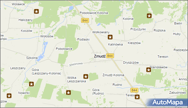 mapa Żmudź, Żmudź na mapie Targeo