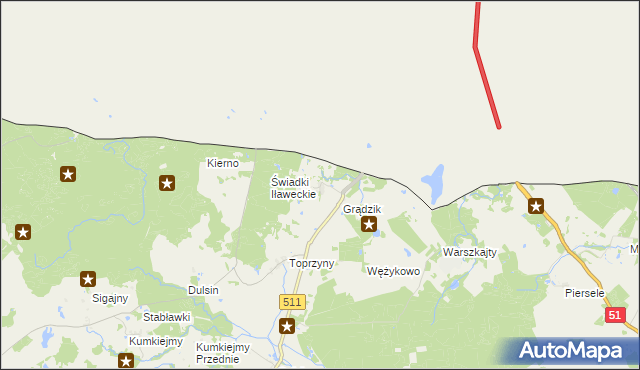 mapa Żywkowo gmina Górowo Iławeckie, Żywkowo gmina Górowo Iławeckie na mapie Targeo