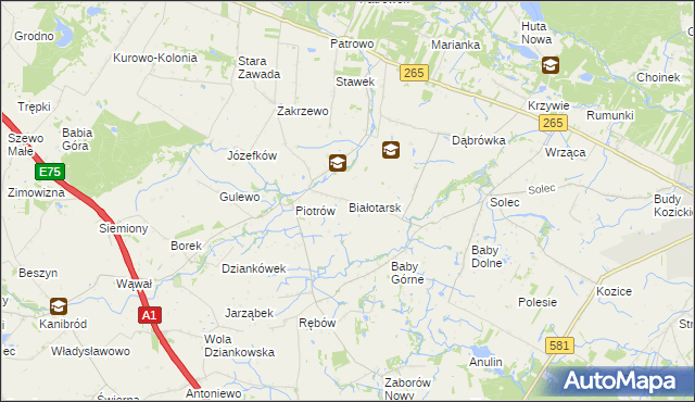 mapa Białotarsk, Białotarsk na mapie Targeo