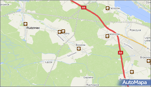 mapa Bojszów, Bojszów na mapie Targeo