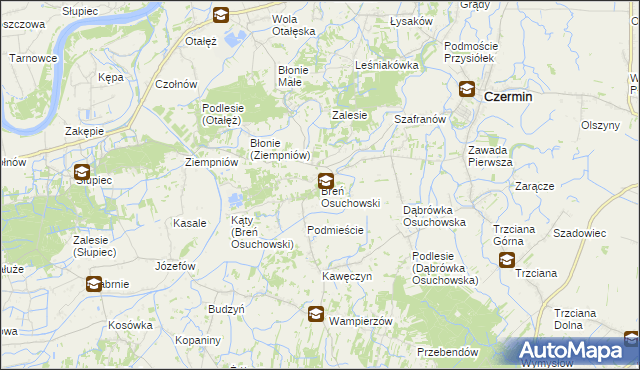 mapa Breń Osuchowski, Breń Osuchowski na mapie Targeo