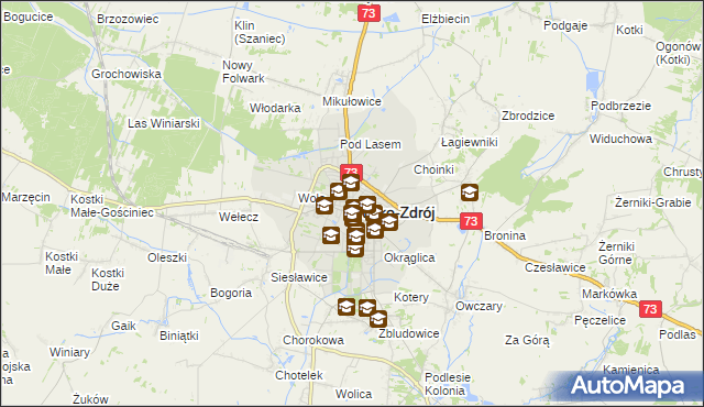 mapa Busko-Zdrój, Busko-Zdrój na mapie Targeo