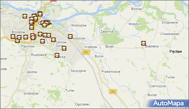 mapa Bytnik, Bytnik na mapie Targeo