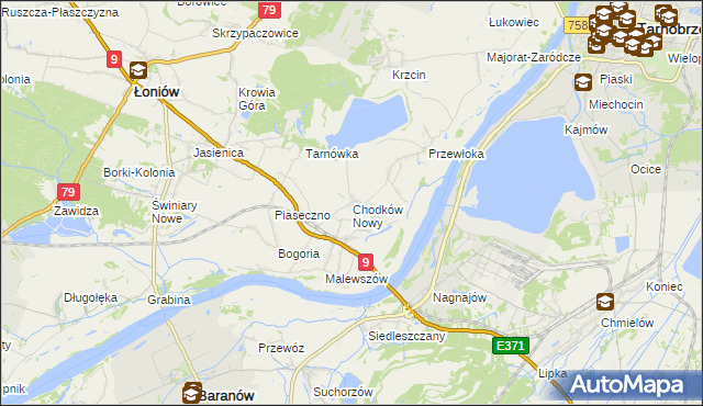 mapa Chodków Nowy, Chodków Nowy na mapie Targeo