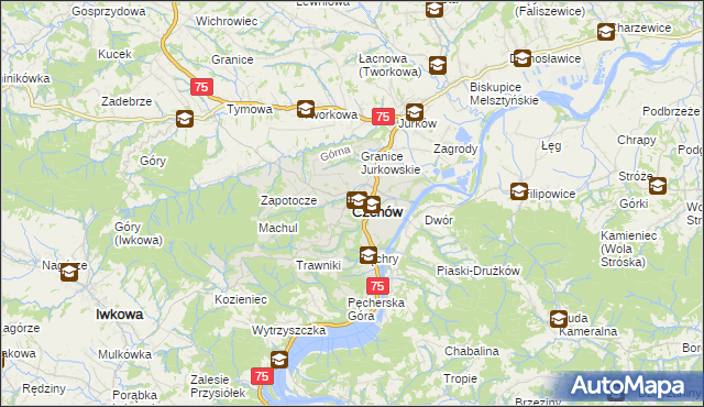 mapa Czchów, Czchów na mapie Targeo