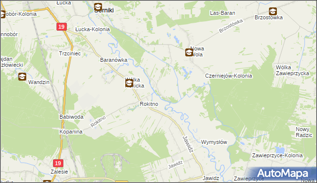 mapa Czerniejów gmina Serniki, Czerniejów gmina Serniki na mapie Targeo