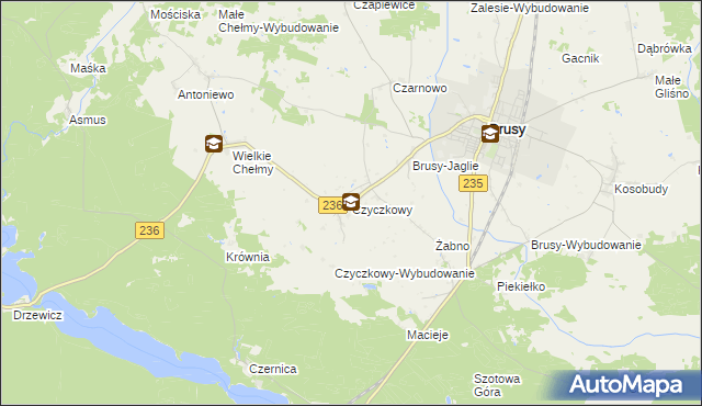 mapa Czyczkowy, Czyczkowy na mapie Targeo