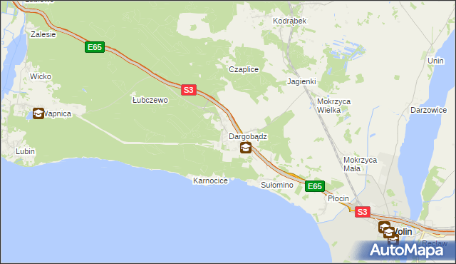 mapa Dargobądz, Dargobądz na mapie Targeo