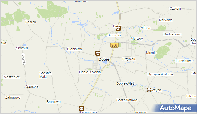 mapa Dobre powiat radziejowski, Dobre powiat radziejowski na mapie Targeo