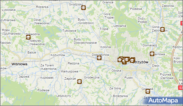 mapa Dobrzechów, Dobrzechów na mapie Targeo