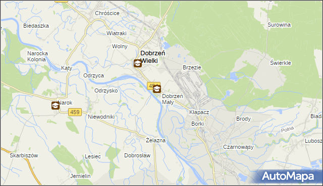 mapa Dobrzeń Mały, Dobrzeń Mały na mapie Targeo